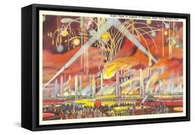 Fireworks, New York World's Fair, 1939-null-Framed Stretched Canvas