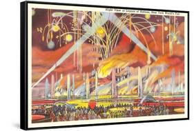 Fireworks, New York World's Fair, 1939-null-Framed Stretched Canvas