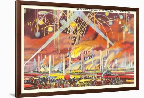 Fireworks, New York World's Fair, 1939-null-Framed Art Print