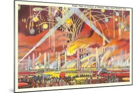 Fireworks, New York World's Fair, 1939-null-Mounted Art Print