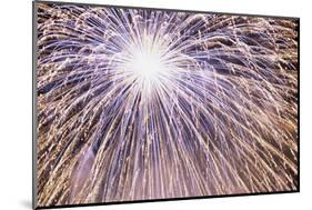 Fireworks on July 4th, at Gasworks Park, Seattle, Washington, USA-Jamie & Judy Wild-Mounted Photographic Print