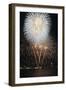 Fireworks on July 4th, at Gasworks Park; Space Needle in Background, Seattle, Washington, USA-Jamie & Judy Wild-Framed Photographic Print
