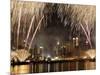 Fireworks on Manhattan, NYC-Michel Setboun-Mounted Art Print