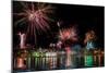 Fireworks on New Year's Eve, Reykjavik, Iceland-null-Mounted Photographic Print