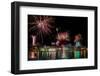 Fireworks on New Year's Eve, Reykjavik, Iceland-null-Framed Photographic Print