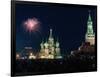 Fireworks on Red Square in Moscow-null-Framed Photographic Print