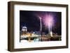 Fireworks on the Allegheny River in Downtown  Pittsburgh, Pennsylvania, Usa.-SeanPavonePhoto-Framed Photographic Print