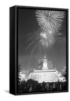 Fireworks on the Fourth of July-null-Framed Stretched Canvas