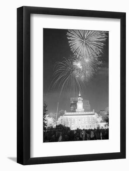Fireworks on the Fourth of July-null-Framed Photographic Print