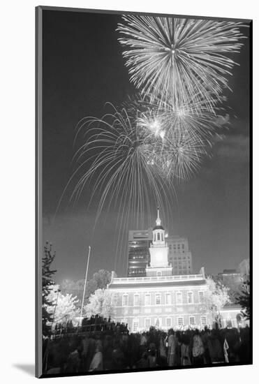 Fireworks on the Fourth of July-null-Mounted Photographic Print