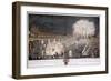 Fireworks on the River Seine, Paris-PG Le Mercier-Framed Art Print