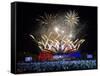 Fireworks over Buckingham Palace for the Queen's Diamond Jubilee-Associated Newspapers-Framed Stretched Canvas