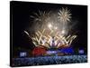 Fireworks over Buckingham Palace for the Queen's Diamond Jubilee-Associated Newspapers-Stretched Canvas