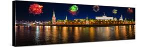 Fireworks over Kremlin in Moscow-Nik_Sorokin-Stretched Canvas