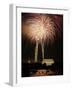 Fireworks Over the Capitol, the Washington Monument, and the Lincoln Memorial-null-Framed Photographic Print