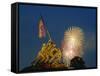 Fireworks over the Iwo Jima Memorial for Independence Day Celebrations, Arlington, Virginia, USA-Hodson Jonathan-Framed Stretched Canvas
