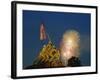 Fireworks over the Iwo Jima Memorial for Independence Day Celebrations, Arlington, Virginia, USA-Hodson Jonathan-Framed Photographic Print