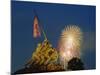 Fireworks over the Iwo Jima Memorial for Independence Day Celebrations, Arlington, Virginia, USA-Hodson Jonathan-Mounted Photographic Print