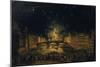 Fireworks over the Ponte alla Carraia, Florence in celebration of the feast of St. John the Baptist-Giovanni Signorini-Mounted Giclee Print