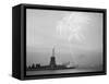 Fireworks over the Statue of Liberty-null-Framed Stretched Canvas