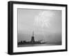 Fireworks over the Statue of Liberty-null-Framed Photographic Print