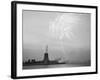 Fireworks over the Statue of Liberty-null-Framed Photographic Print