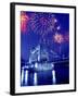 Fireworks Over the Tower Bridge, London, Great Britain, UK-Jim Zuckerman-Framed Photographic Print