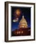 Fireworks over U.S. Capitol-Bill Ross-Framed Photographic Print