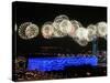 Fireworks over Water Cube, 2008 Summer Olympics, Beijing, China-null-Stretched Canvas