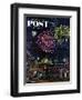 "Fireworks" Saturday Evening Post Cover, July 4, 1953-Ben Kimberly Prins-Framed Giclee Print