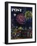 "Fireworks" Saturday Evening Post Cover, July 4, 1953-Ben Kimberly Prins-Framed Giclee Print