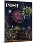 "Fireworks" Saturday Evening Post Cover, July 4, 1953-Ben Kimberly Prins-Mounted Giclee Print