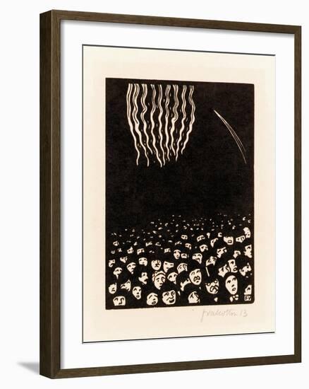 Fireworks (Scene from the April 1900 World's Fair in Paris), 1901-Félix Vallotton-Framed Giclee Print