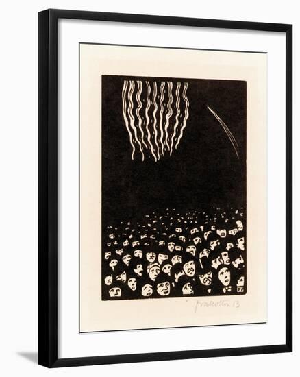 Fireworks (Scene from the April 1900 World's Fair in Paris), 1901-Félix Vallotton-Framed Giclee Print