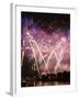 Fireworks Show by the Wawel Castle over Vistula River, Krakow, Poland-pryzmat-Framed Premium Photographic Print