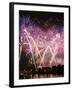 Fireworks Show by the Wawel Castle over Vistula River, Krakow, Poland-pryzmat-Framed Premium Photographic Print