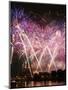 Fireworks Show by the Wawel Castle over Vistula River, Krakow, Poland-pryzmat-Mounted Photographic Print