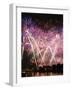 Fireworks Show by the Wawel Castle over Vistula River, Krakow, Poland-pryzmat-Framed Photographic Print