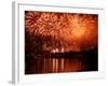 Fireworks Show by the Wawel Castle over Vistula River, Krakow, Poland-pryzmat-Framed Photographic Print