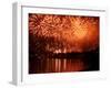 Fireworks Show by the Wawel Castle over Vistula River, Krakow, Poland-pryzmat-Framed Photographic Print