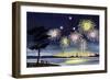 Fireworks Show - Jack & Jill-Wilmer H. Wickham-Framed Premium Giclee Print