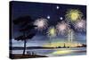 Fireworks Show - Jack & Jill-Wilmer H. Wickham-Stretched Canvas