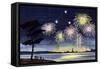 Fireworks Show - Jack & Jill-Wilmer H. Wickham-Framed Stretched Canvas