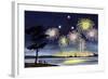 Fireworks Show - Jack & Jill-Wilmer H. Wickham-Framed Giclee Print