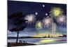 Fireworks Show - Jack & Jill-Wilmer H. Wickham-Mounted Giclee Print