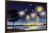 Fireworks Show - Jack & Jill-Wilmer H. Wickham-Framed Giclee Print