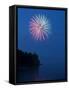 Fireworks, Split Rock Lighthouse, Minnesota, USA-Peter Hawkins-Framed Stretched Canvas