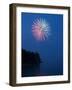 Fireworks, Split Rock Lighthouse, Minnesota, USA-Peter Hawkins-Framed Photographic Print