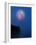 Fireworks, Split Rock Lighthouse, Minnesota, USA-Peter Hawkins-Framed Photographic Print