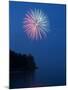 Fireworks, Split Rock Lighthouse, Minnesota, USA-Peter Hawkins-Mounted Photographic Print